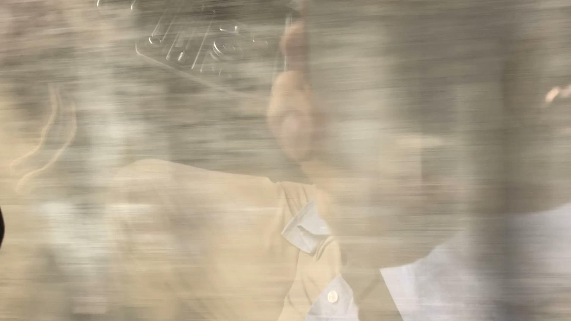 Loạt ảnh được chụp từ một phương tiện đang di chuyển, ghi lại quang cảnh một khu dân cư ở Việt Nam. Bức ảnh đầu tiên bị mờ hoàn toàn do chuyển động, chỉ thấy hình ảnh phản chiếu của một người trên cửa kính. Các bức ảnh sau rõ nét hơn, cho thấy những ngôi nhà có hàng rào bê tông và cổng sắt, mái lợp tôn màu xanh hoặc ngói đỏ. Cây cối xanh tốt, đặc biệt có một cây khế đang có quả. Một chiếc ô tô màu trắng được nhìn thấy một phần trong sân nhà và một chiếc đèn lồng đỏ treo dưới mái hiên. Trên một cột điện ven đường có dán nhiều biển quảng cáo. Có thể đọc được nội dung của một số biển: một biển quảng cáo dịch vụ 'LẮP MẠNG, LẮP CÁP' với các số điện thoại '0966.8...' và '0884.2...'; một biển khác quảng cáo 'SỬA CHỮA - MUA BÁN ĐIỆN THOẠI'. Một biển hiệu khác có số điện thoại '0911.383.1...'. Phía sau hàng rào còn có một tấm biển với chữ 'THUỐC...' và 'NHÈ', có khả năng là biển hiệu của một nhà thuốc.