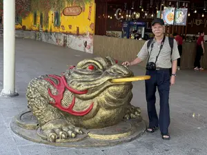 Tượng Thiềm Thừ, Khu du lịch Văn hóa Suối Tiên（スイティエン公園の金蟾の像）