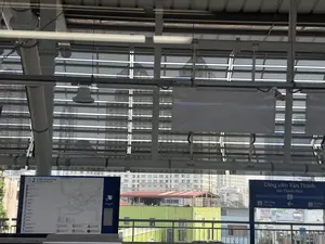 Ga Văn Thánh / Công viên Văn Thánh（ホーチミンメトロ・ヴァンタイン駅とヴァンタイン公園の案内板）