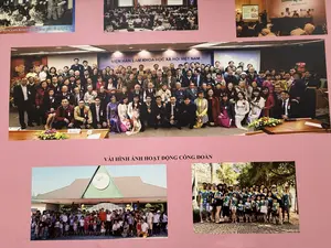 ại biểu Viện Kinh tế tại lễ tang Bác Hồ 5/9/1969。VIỆN HÀN LÂM KHOA HỌC XÃ HỘI VIỆT NAM。ĐẠI BIỂU。VÀI HÌNH ẢNH HOẠT ĐỘNG CÔNG ĐOÀN。Du Lịch ĐẢO KHỈ。（日本語訳）。1969年9月5日、ホーおじさんの葬儀における経済研究所の代表。ベトナム社会科学アカデミー。代表。労働組合活動のいくつかの写真。猿島観光