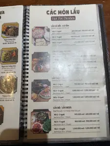 CÁC MÓN LẨU（鍋料理のメニュー / サパ）