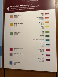 CÁC NGỮ HỆ Ở ĐÔNG NAM Á。Ngữ hệ Nam Đảo。Ngữ hệ Thái – Kađai。Ngữ hệ Nam Á。Chăm。Nam Đảo miền núi。Tày – Thái。Kađai。Việt。Mường。Môn – Khơme miền núi。Khơme。Ngữ hệ Hmông – Dao。Hmông – Dao。Ngữ hệ Hán – Tạng。Hán。Tạng – Miến。Ngữ hệ Papua。（日本語訳）。東南アジアの語族。オーストロネシア語族。タイ・カダイ語族。オーストロアジア語族。チャム語。山地オーストロネシア語。タイ・ターイ語。カダイ語。ベトナム語。ムオン語。山地モン・クメール語。クメール語。ミャオ・ヤオ語族。ミャオ・ヤオ語。シナ・チベット語族。シナ語。チベット・ビルマ語。パプア諸語