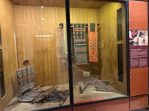 模様織りの布は、衣装、毛布、マットレス、バッグ、さまざまな種類のスカーフを作るために使われます。模様織りの技術により、タイ族は技術的にも芸術的にも有名な織物を生み出してきました。主なモチーフは、木、花、葉、そして鳥、蝶、蝉、蟹などの身近な動物です。菱形、星形、三角形、折れ線などの幾何学模様も非常によく使われます