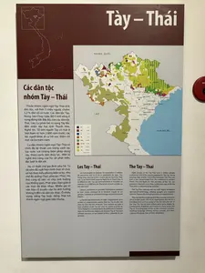 Các dân tộc nhóm Tày - Thái (タイー・タイ族)。Đa số cư trú ở thung lũng vùng núi phía Bắc, Tây Bắc và Tây Nguyên (主に北部山岳地帯の渓谷、西北部、西原地方に居住)