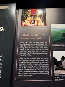 Hai Bà Trưng（ハイ・バー・チュン、チュン姉妹に関する展示パネル / ベトナム軍事歴史博物館）