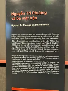 Nguyễn Tri Phương và ba mặt trận（グエン・チ・フオンと3つの戦線 — 阮朝の将軍の解説パネル / ベトナム軍事歴史博物館）