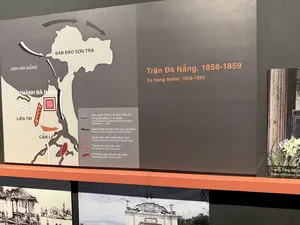 Trận Đà Nẵng, 1858-1859（ダナンの戦い、1858-1859年を解説する展示パネル / ベトナム軍事歴史博物館）