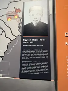 Nguyễn Thiện Thuật, 1844-1926（グエン・ティエン・トゥアット / 勤王運動の指導者に関する展示パネル）