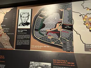 Đình Công Tráng và khởi nghĩa Ba Đình, 1886-1887（ディン・コン・チャンとバーディン蜂起に関する展示パネル / 1886-1887年）