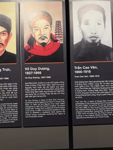 Võ Duy Dương, Trần Cao Vân（ヴォー・ズイ・ズオン、チャン・カオ・ヴァンの解説パネル / ベトナム軍事歴史博物館）