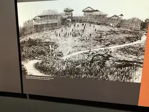 Trại của nghĩa quân tại huyện Yên Thế, tỉnh Bắc Giang。（日本語訳）。バクザン省イエンテー県の義勇軍の陣営