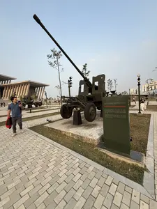 PHÁO PHÒNG KHÔNG 57mm。Liên Xô chế tạo. Đại đội 1, Trung đoàn Cao xạ 234, Bộ Tư lệnh Phòng không sử dụng bắn rơi máy bay A-3J của Mỹ tại phố Lê Trực, thành phố Hà Nội, 19/5/1967。（日本語訳）。57mm対空砲。ソ連製。1967年5月19日、防空司令部 第234高射砲連隊 第1中隊が使用し、ハノイ市レ・チュック通りにて米国のA-3J機を撃墜。